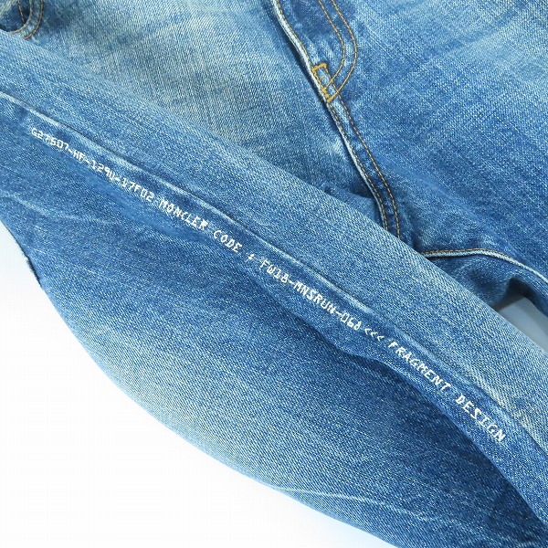 実際に弊社で買取させて頂いた【JPタグ】MONCLER GENIUS×fragment design/モンクレール×フラグメントデザイン PANTALONE デニムパンツ D209U1200130 46の画像 7枚目