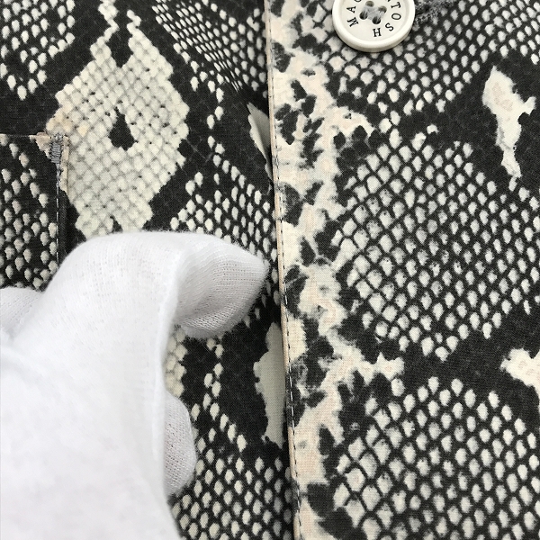 実際に弊社で買取させて頂いたMACKINTOSH×HYKE/マッキントッシュ×ハイク パイソン柄 コート Sの画像 7枚目