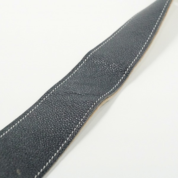 実際に弊社で買取させて頂いたProvidence/プロヴィデンス レザー調 ギターストラップ ベースストラップ ブラックの画像 5枚目