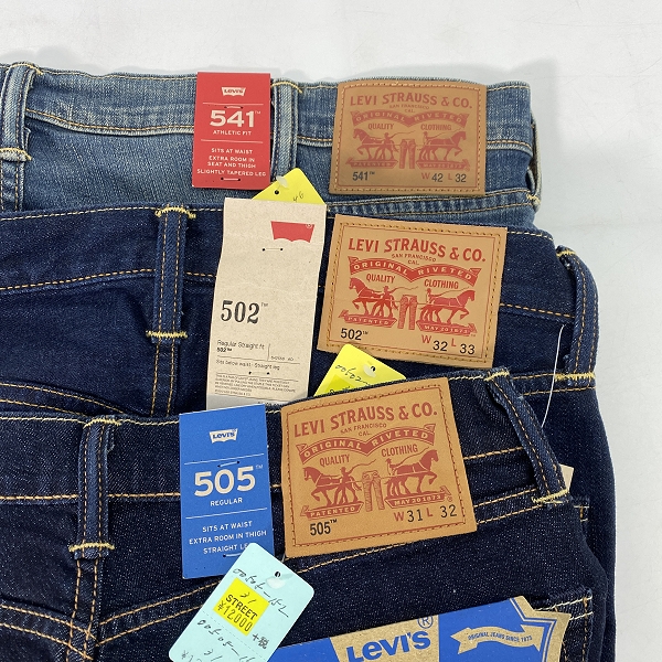 実際に弊社で買取させて頂いた【おまとめ/未使用】LEVIS/リーバイス 541/502/505/517 デニムパンツの画像 2枚目