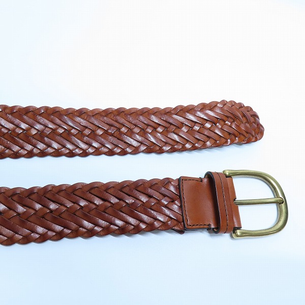 実際に弊社で買取させて頂いたTOM FORD/トムフォード レザー メッシュベルト TB212M/85の画像 1枚目