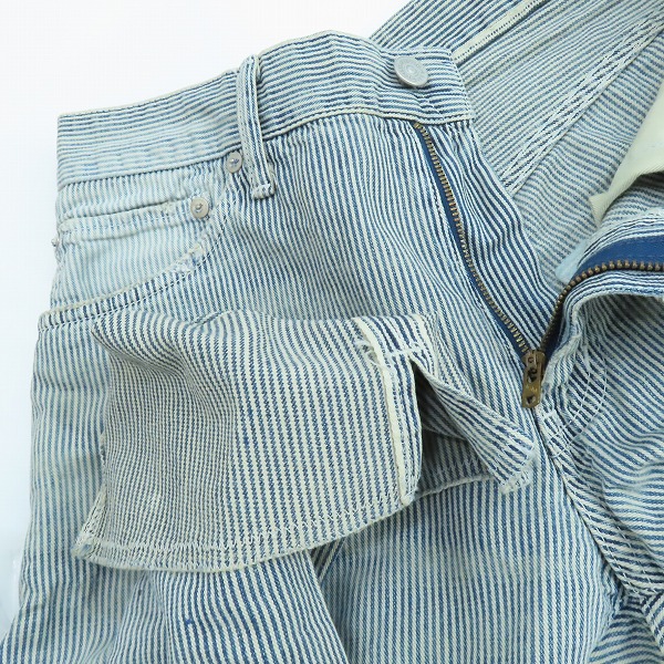 実際に弊社で買取させて頂いたvisvim/ビズビム  ヒッコリーストライプ ペインターパンツ /2の画像 2枚目