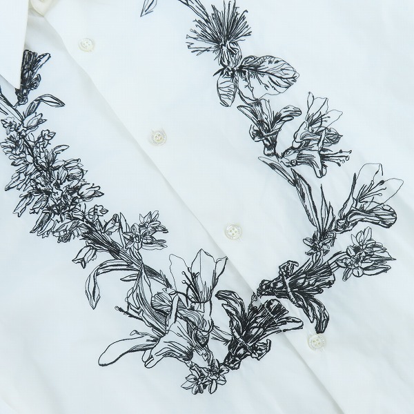 実際に弊社で買取させて頂いたALEXANDER MQUEEN/アレキサンダーマックイーン 刺繍デザイン ボタンシャツ /15++の画像 7枚目