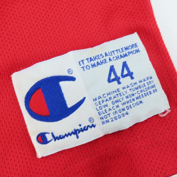 実際に弊社で買取させて頂いたChampion/チャンピオン NBA Chicago Bulls/シカゴブルズ Authentic apparel JORDAN/ジョーダン #23 ユニフォーム 44の画像 3枚目