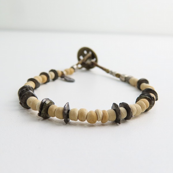 実際に弊社で買取させて頂いた(2)AMP JAPAN/アンプジャパン Coconut Beads Bracelet/ココナッツ ビーズ ブレスレットの画像 3枚目