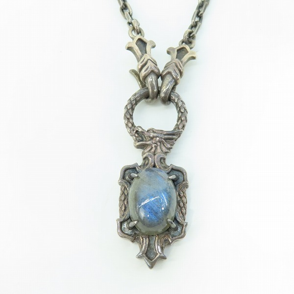 実際に弊社で買取させて頂いたBizarre/ビザール アクアドラゴンペンダント ラブラドライト/チェーンネックレスの画像 1枚目