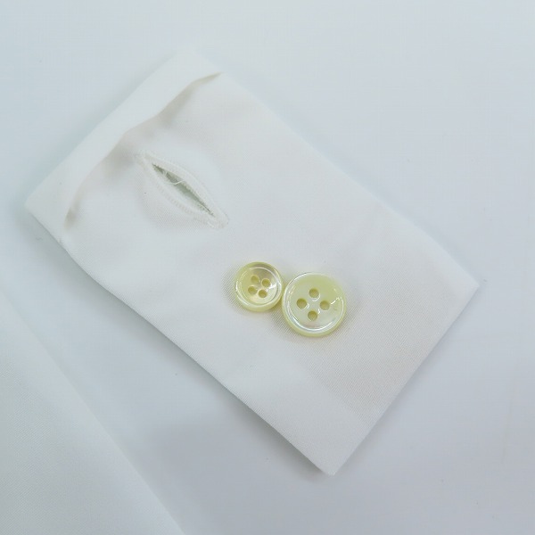 実際に弊社で買取させて頂いた(2)【未使用】SAINT LAURENT/サンローラン 17SS コットン ドレスシャツ 347342 YM16Q/36の画像 6枚目