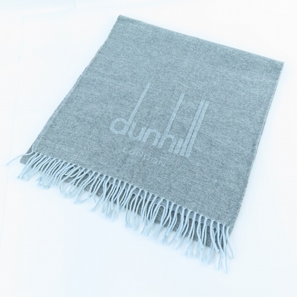 実際に弊社で買取させて頂いたDunhill LONDON/ダンヒル ロンドン ロゴ カシミア100% マフラー