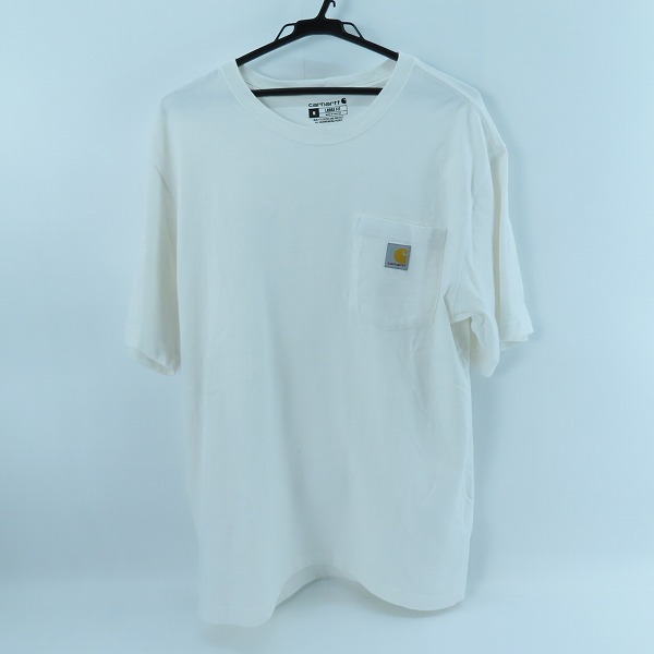 実際に弊社で買取させて頂いたCarhartt/カーハート 半袖Tシャツ ロゴワンポイントポケット K87-M/M