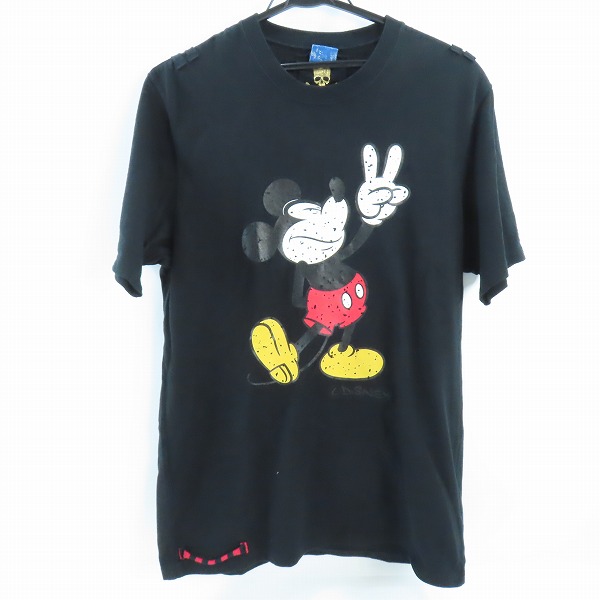 実際に弊社で買取させて頂いたRoen×Disney/ロエン×ディズニー ミッキーマウス ピースサイン Tシャツ 79147033 /48