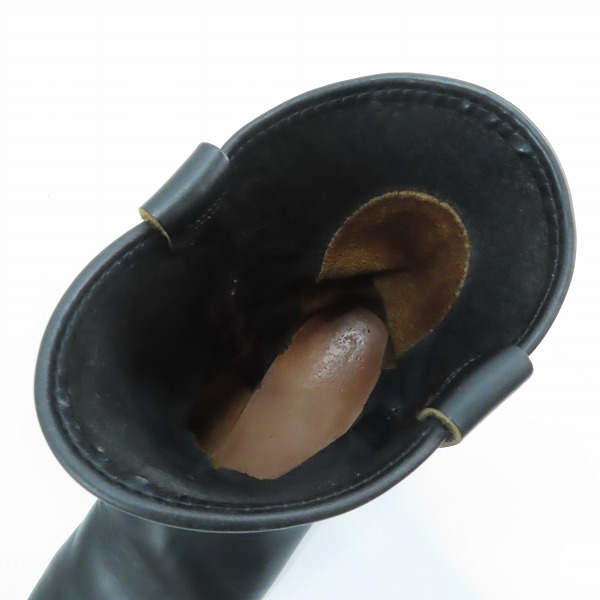 実際に弊社で買取させて頂いたRED WING/レッドウィング 羽タグ PECOS BOOTS/ペコスブーツ ブラック 8169 /7.5Eの画像 4枚目