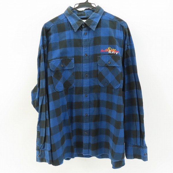 実際に弊社で買取させて頂いたdoublet/ダブレット 18AW CHAOS EMBROIDERY CHECK SHIRT ネルシャツ 18AW14SH51/L