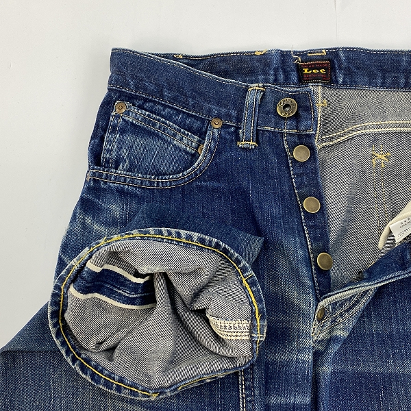 実際に弊社で買取させて頂いたLee/リー Lot 3101 1944年復刻モデル COWBOY デニムパンツ/28✕33の画像 5枚目