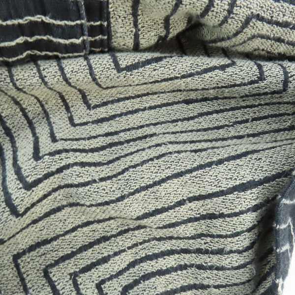 実際に弊社で買取させて頂いたCALEE/キャリー Square Jacquard Denim Oversize Cardigan/スクエア ジャガードデニム オーバーサイズ カーディガン/Lの画像 7枚目