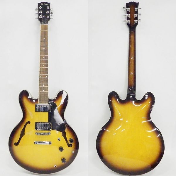 実際に弊社で買取させて頂いた★Tony Smith/トニースミス SA-380/VS ES-335タイプ セミアコ エレキギター ハードケース付の画像 1枚目