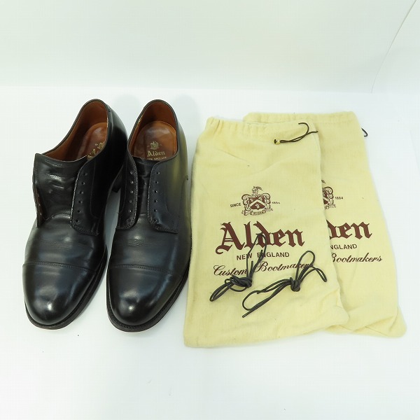 実際に弊社で買取させて頂いたALDEN/オールデン モディファイドラスト ストレートチップ シューズ 56610/10の画像 9枚目