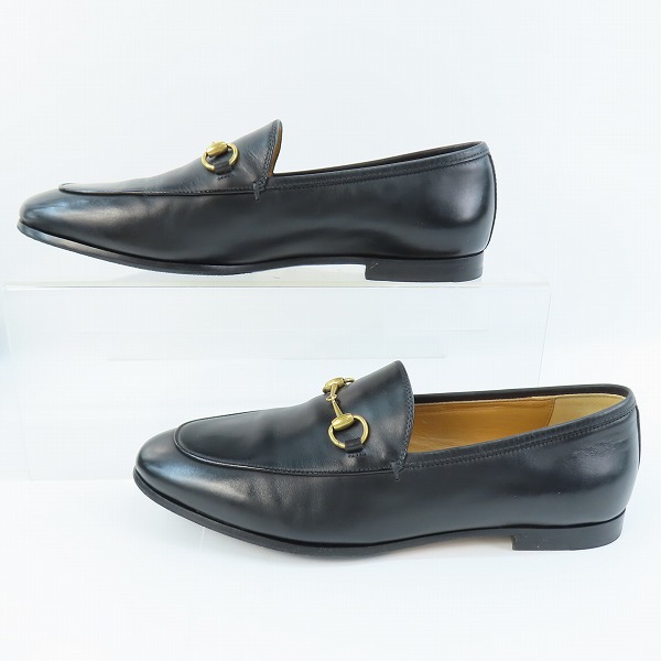 実際に弊社で買取させて頂いたGUCCI/グッチ ヨルダーン レザーホースビットローファー 404069 /38の画像 3枚目
