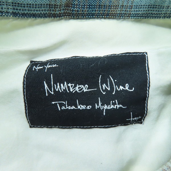 実際に弊社で買取させて頂いたNUMBER (N)INE/ナンバーナイン チェック柄 ネルシャツ 2の画像 2枚目