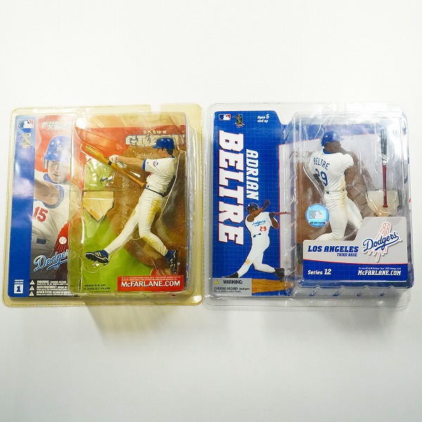 実際に弊社で買取させて頂いた【未開封】McFARLANE TOYS/マクファーレントイズ ロサンゼルス・ドジャース SHAWN GREEN/ADRIAN BELTRE フィギュア 2点セット