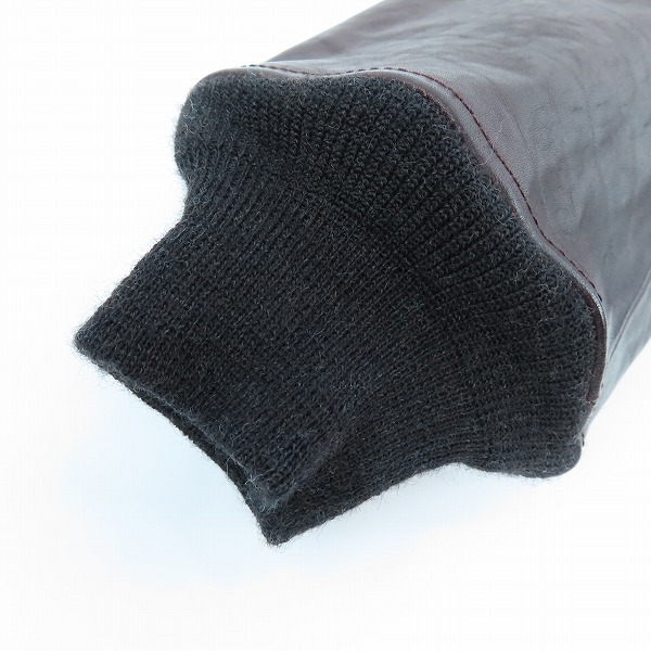 実際に弊社で買取させて頂いたvisvim/ビズビム ELMENDORF JKT IT (VEGGIE) レザージャケット 中村ヒロキ着用 シリアル入り バーガンディ 0117105014005/1の画像 8枚目