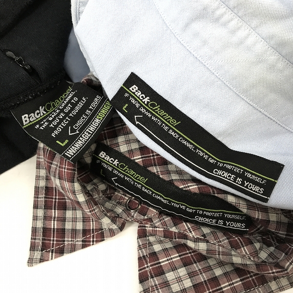 実際に弊社で買取させて頂いた【おまとめ】BackChannel/バックチャンネル ジップパーカー/チェックシャツ 等の画像 2枚目