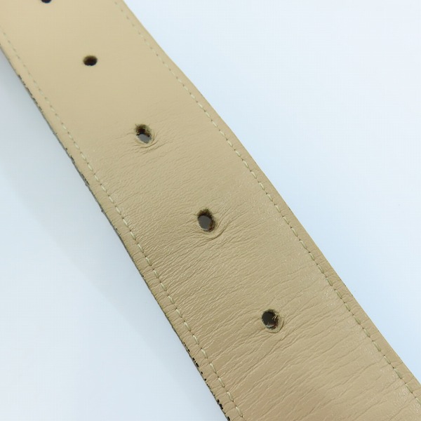 実際に弊社で買取させて頂いたWACKO MARIA/ワコマリア GUILTY PARTIES PYTHON LEATHER BELT/パイソンレザーベルト ブラック 34の画像 7枚目