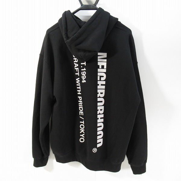 実際に弊社で買取させて頂いたNEIGHBORHOOD/ネイバーフッド 20AW CI/CE-HOODED.LS ロゴプリント パーカー 202LBNH-CSM01S/Mの画像 1枚目