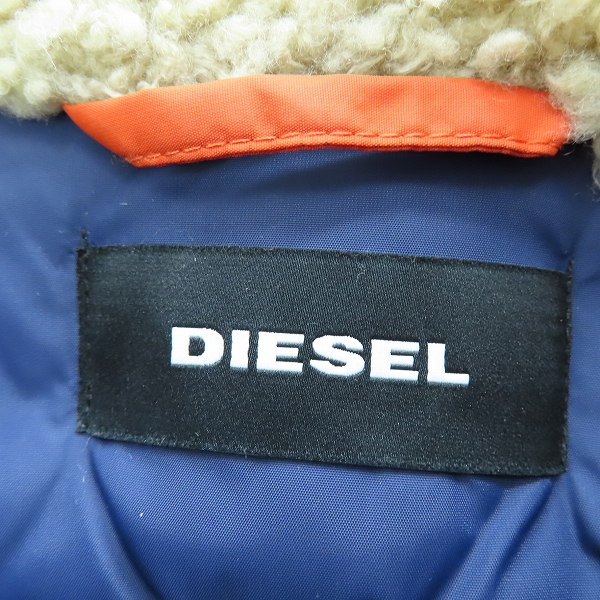 実際に弊社で買取させて頂いたDIESEL/ディーゼル ファー 中綿ジャケット Mの画像 3枚目