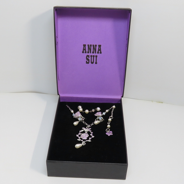 実際に弊社で買取させて頂いたANNA SUI/アナスイ ローズトップ/パール ネックレス/イヤリング/ブレスレット 4点セットの画像 8枚目