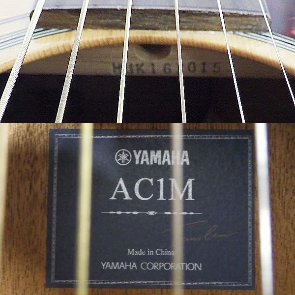 実際に弊社で買取させて頂いた★【難有り】YAMAHA/ヤマハ AC1M エレアコ/アコースティックギター/アコギ ギグケース付の画像 4枚目