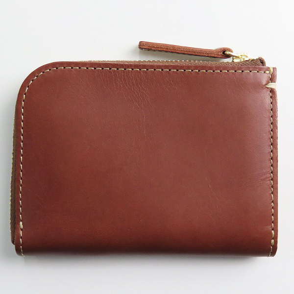 実際に弊社で買取させて頂いた土屋鞄製造所/ツチヤカバン L字ファスナー レザー ウォレット/コインケース/小銭入れ ブラウンの画像 1枚目