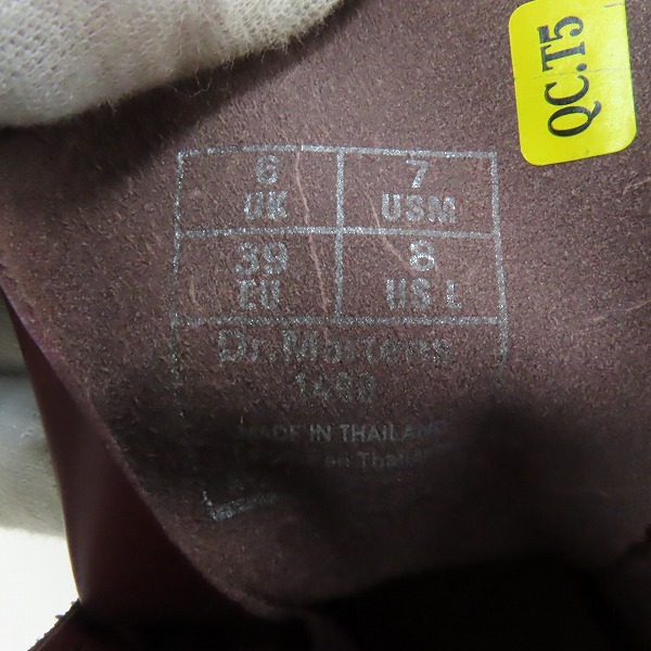 実際に弊社で買取させて頂いたDr.Martens/ドクターマーチン 10EYE BOOTS 10ホール ブーツ レザー 1490/UK6の画像 5枚目