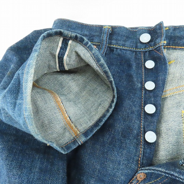 実際に弊社で買取させて頂いたEVISU/エヴィス カモ柄カモメ プリント Lot2000 デニムパンツ/32×35の画像 4枚目