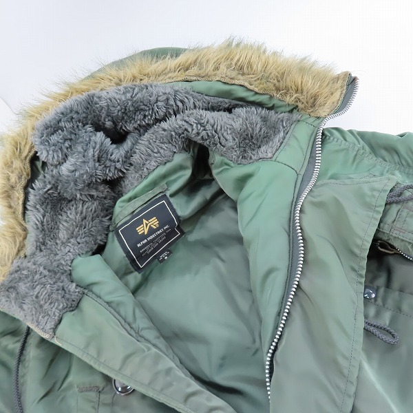 実際に弊社で買取させて頂いたALPHA INDUSTRIES/アルファインダストリーズ USA製 N-3B フライトジャケット/Sの画像 4枚目