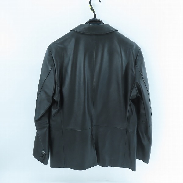 実際に弊社で買取させて頂いたLANVIN/ランバン 羊革 レザー テーラードジャケット /50の画像 1枚目