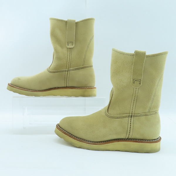 実際に弊社で買取させて頂いたRED WING/レッドウィング 羽タグ スエード PECOS/ペコスブーツ 8168 /7の画像 3枚目