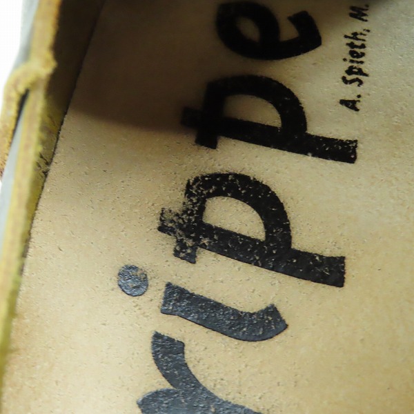 実際に弊社で買取させて頂いたTrippen/トリッペン レザーレースアップシューズ/カーキ系の画像 5枚目