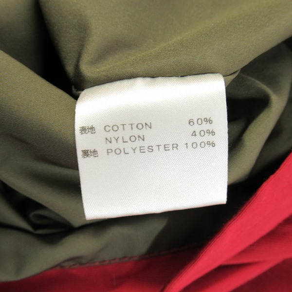実際に弊社で買取させて頂いたCALEE/キャリー マウンテンパーカー レッド /Mの画像 4枚目