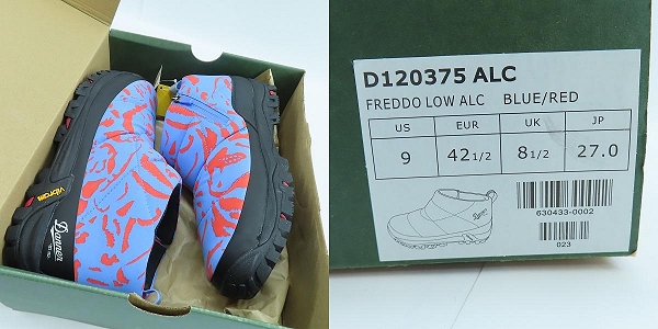 実際に弊社で買取させて頂いた【未使用】 Danner×Alexander Lee Chang/ダナー×アレキサンダーリーチャン FREDDO LOW/フレッド ローカットブーツ D120375/27の画像 8枚目