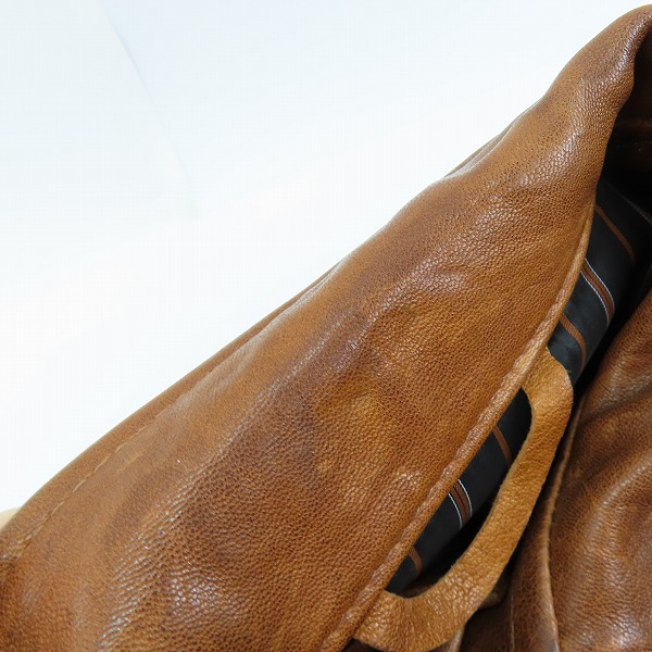 実際に弊社で買取させて頂いたSchott/ショット UNLINED JACKET/レザージャケット 7822950027/Lの画像 5枚目