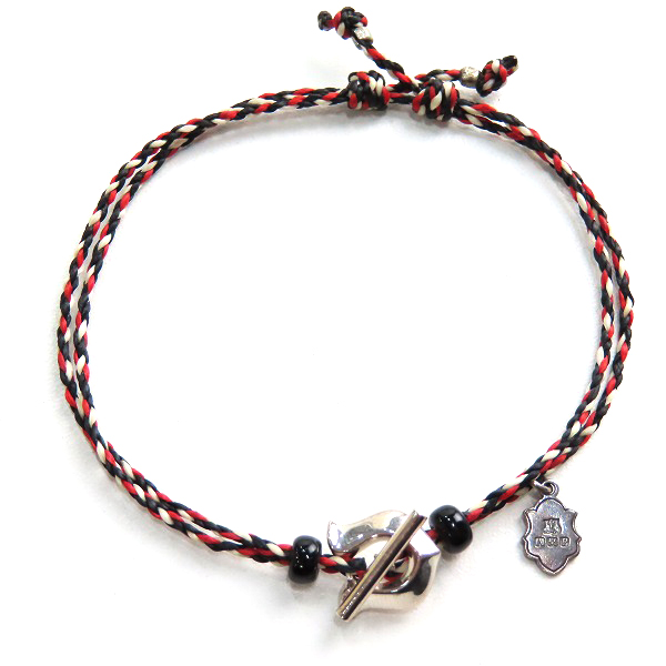 実際に弊社で買取させて頂いたAMP JAPAN/アンプジャパン ホースシュー ブレスレット レッド/ブラック の画像 1枚目