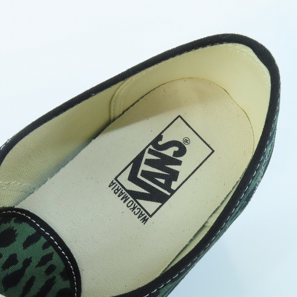 実際に弊社で買取させて頂いたVANS×WACKO MARIA/バンズ×ワコマリア V44 AUTHENTIC/オーセンティック レオパード グリーン 667569-0003/29の画像 4枚目