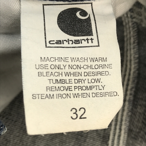 実際に弊社で買取させて頂いたCarhartt/カーハート デニム ペインターパンツ 0083/32×34の画像 4枚目