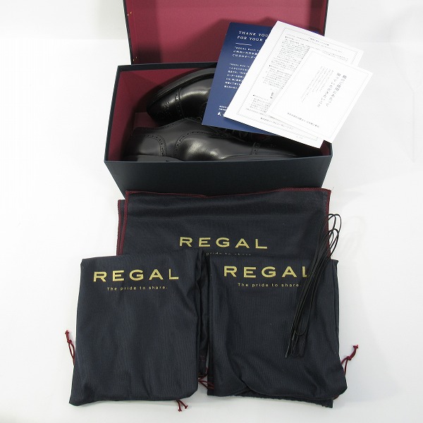実際に弊社で買取させて頂いたREGAL/リーガル セミブローグ/レースアップシューズ W31T/25.5の画像 7枚目
