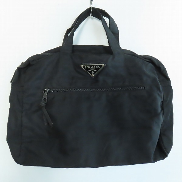 実際に弊社で買取させて頂いたPRADA/プラダ ロゴプレート ナイロン ハンドバッグ ブラック