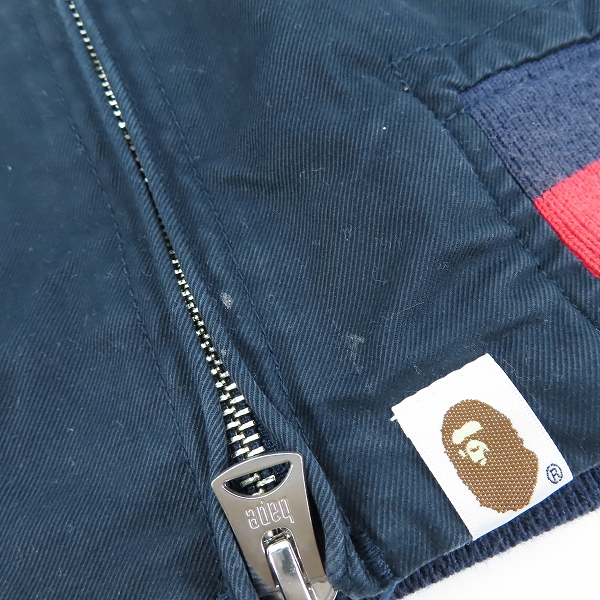 実際に弊社で買取させて頂いたA BATHING APE/アベイシングエイプ  ジップアップ ブルゾン/ジャケット Lの画像 8枚目