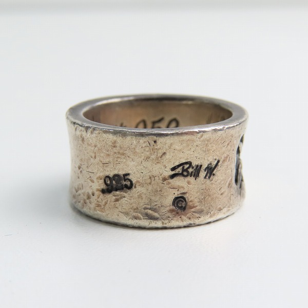 実際に弊社で買取させて頂いたBill Wall Leather/ビルウォールレザー BWL エグゼクティブ クロス リング SV925 /20-21号 の画像 3枚目