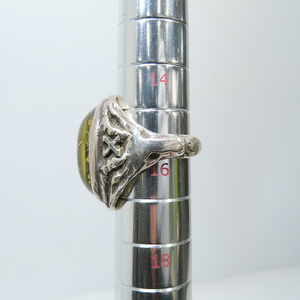 実際に弊社で買取させて頂いた【ギャラ付き】ALEX STREETER/アレックスストリーター エンジェルハートリング 15年限定 GOLD STAR BLACK ONYX GALAXY 16号の画像 7枚目