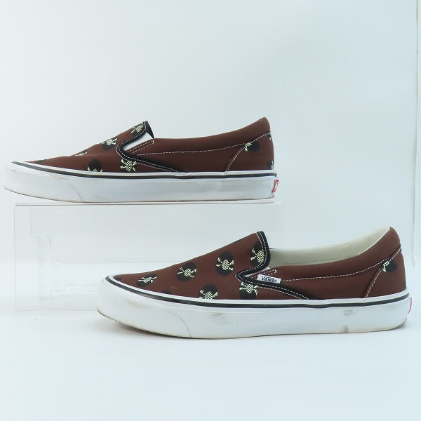実際に弊社で買取させて頂いたVANS×WACKO MARIA/バンズ×ワコマリア Og Classic Slip-ON/クラシック スリッポン レコード柄/29.5の画像 3枚目