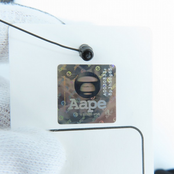 実際に弊社で買取させて頂いた【未使用】AAPE BY A BATHING APE/エーエイプバイアベイシングエイプ プリント 半袖Tシャツ/XLの画像 4枚目